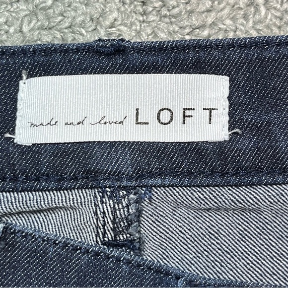 LOFT Modern Skinny Jeans Women’s Size 00 Blue Button Fly Ankle Denim - Picture 5 of 11